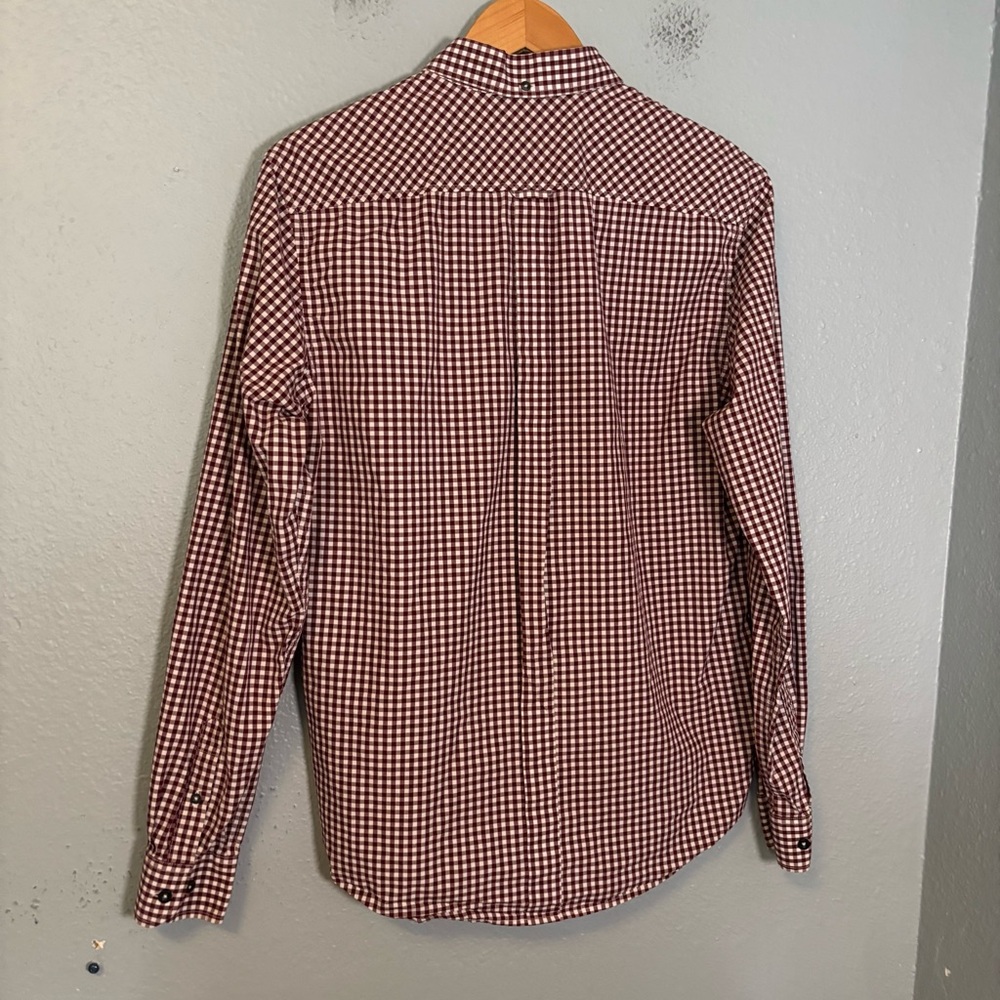 Ben Sherman Red Gingham Button Down Shirt - Picture 5 of 9